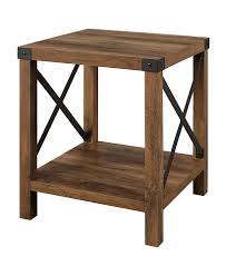 4.7 out of 5 stars. Walker Edison Rustic Side Table Reclaimed Barnwood Bbf18mxstro Best Buy