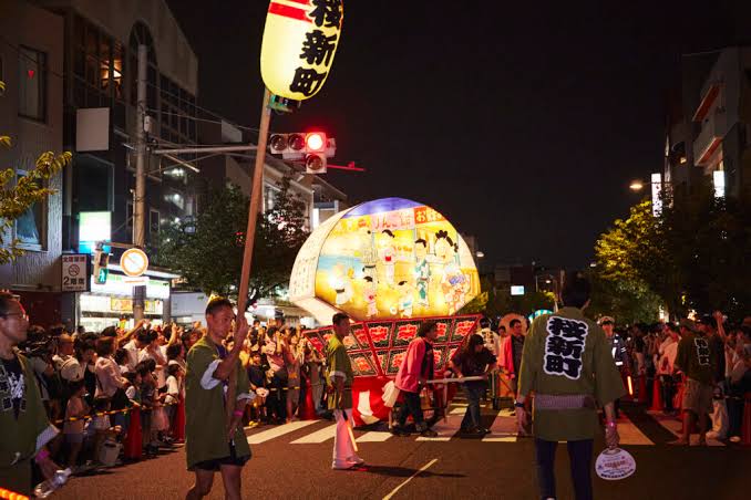 夜の桜新町ねぶたまつり