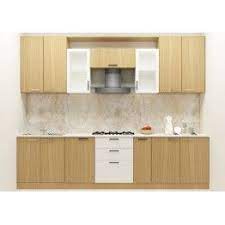 A Simple And Sleek Structured Modular Kitchen Made Up Of Plywood With Laminate Finish Consisting Upper Cabin Straight Kitchen Kitchen Modular Kitchen Cabinets