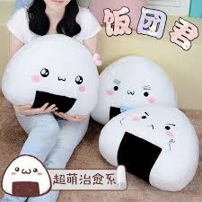 Kawaii Japanese Sushi Dumpling Rice Ball Cute Stuffed Plush Cushion Pillow Toy Kawaii Pillow Cute Pillows Plush Pillows