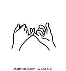 Pinky promise svg, dxf, vector, eps, clipart, cricut, download. Pinky Swear Hands Illustration Stock Vector Royalty Free 1353064787