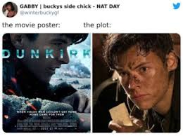 People are comparing movie posters with the plot with just one picture