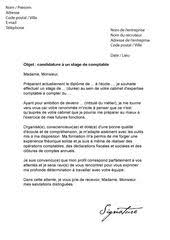 Resultat De Recherche D Images Pour Exemple De Lettre De Motivation Pour Un Stage De Finance Et Comptabilite