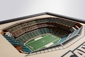 Philadelphia Eagles Lincoln Financial Field 3d Wood Stadium Replica 3d Wood Maps Bella Maps