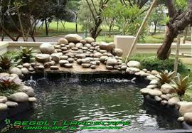 Jasa Pembuatan Kolam Ikan Koi Minimalis Di Surabaya Backyard Water Feature Water Features Backyard