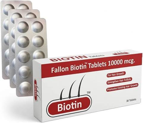 Fallon Biotin Tablets – 10 x 3 Pack | Tablets For Healthy Hairs, Nails & Skin | 30 Days Pack of Biotin Supplement | Suitable For Men & Women Both | : Amazon.in: Health & Personal Care