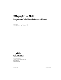 xrt graph for motif programmer s guide manualzz com