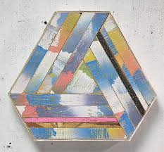 Cool Contemporary Wood Sculpture Made From Scrap Upcyclist Dimensional artwork wood art fine art sculpture.