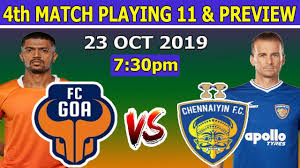 This is the match sheet of the indian super league game between fc goa and chennaiyin fc on dec 19, 2020. Isl 4th Match Fc Goa Vs Chennaiyin Fc Match Lineup And Preview Make Logo Etc Studio Youtube