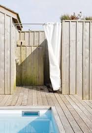 Bath Outdoor Sunbrella Shower Curtains Remodelista Outdoor Shower Outdoor Outdoor Baths