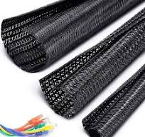 Abrasion Resistant Expandable Nylon Braided Sleeving For Cable Management /  Prot