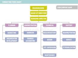 organization chart consulting firm stock vector