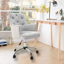 A cute desk chair is the touch of style and color that your home studio or office needs. Ovios Plush Velvet Swivel Desk Chair Adjustable Height On Sale Overstock 30234169