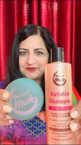 #FreeGift, @peachandmusk , Embrace the magic of luscious locks with our  Peach & Musk Keratin Shampoo! Infused with the nourishing power of  wheatgerm oil, argan oil, and collagen, it revitalizes and ...