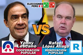 Yonhy Lescano Versus López Rafael López Aliaga: Solo uno se impondrá. ¡Vota  ya y hazlo ganar!