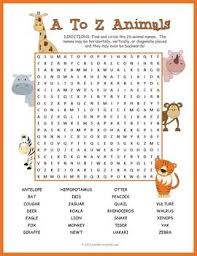 Animals Word Puzzles For Kids Word Puzzles Fun Classroom Activities