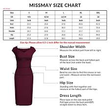 Missmay Womens Business Deep V Neck Sleeveless Slim Pencil Dress