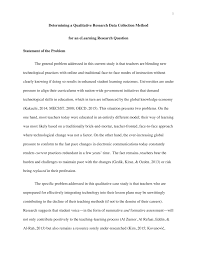 So a reflective essay is about your learning. Pdf Determining A Qualitative Research Data Collection Method For An Elearning Research Question