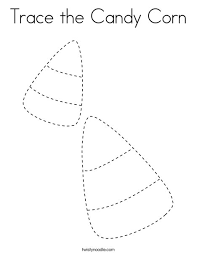 Trace The Candy Corn Coloring Page Twisty Noodle Candy Corn Crafts Candy Corn Halloween Preschool