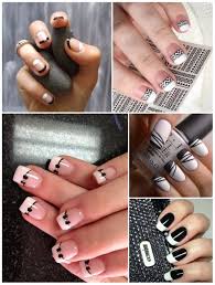 Puedes intentar un diseño mucho más minimalista combinando el negro y el blanco. Unas Francesas 50 Disenos Todos Los Colores Y Estilos