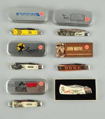 1920s John Salm D'luxe Abalone Pocketknives Lot Of 2