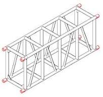 High Load Capacity Aluminum Alloy Spigot Truss 520x760mm ...