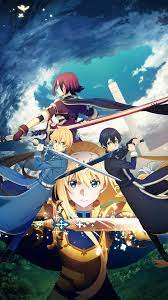 Anime girls, sword art online, kissing, back, clouds, kirigaya kazuto. Alice Kirito Eugeo Sword Art Online Alicization 4k Wallpaper 4 1827