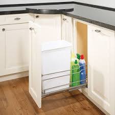 Mounting the slide out trash can cabinet door considerations. Single Cabinet Mounted Pull Out Trash Bin Frame Amazon Co Uk Business Industry Science