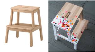 Ikea Revamped Painted Bekvam Step Stool Diy Diy Stool Ikea Diy Diy Decor