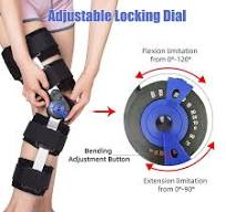 Hinged Knee Brace ROM Post Op Knee Immobilizer Adjustable Knee Immobilizer  Support with Side Leg Stabilizers for Men and Women for Meniscus Tear, ...