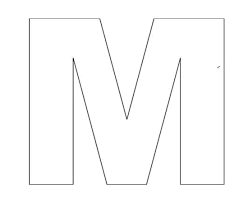 Alphabet Letters Clipart Black And White Kiboomu Kids Songs Alphabet Letter Templates Letter M Crafts Lettering Alphabet