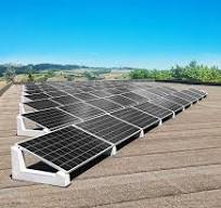 Structure for photovoltaic plants and ballast for solar ...