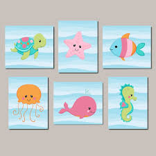 Maybe you would like to learn more about one of these? Sea Animals Nursery Wall Art Sea Animals Nursery Decor Girl Etsy Animal Wall Art Nursery Nursery Art Girl Nursery Decor Girl