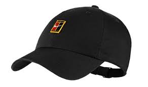 Nike Heritage 86 Tennis Cap Court Logo Hat Black Racquet Racket Nwt 852184 010 Nike