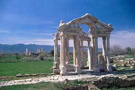Aphrodisias site aerial view