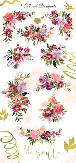 Pink flowers paper pink flowers rose, hand painted floral pink flowers decorative background, pink petaled flowers illustration, watercolor painting, flower. Magenta Flowers In Illustrations On Yellow Images Creative Store