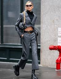 Elsa Hosk Black Leather Boots Street Style Autumn Winter 2020 On Sassy Daily Street Style Outfit Fashion Autumn Street Style