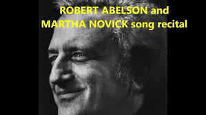 ROBERT ABELSON and MARTHA NOVICK An afternoon of Yiddish song 1999 LIVE
