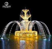 [Hot Item] Customizable Colorful Fountain Holiday Light LED 3D Dreamy Motif  Light Commercial Christmas Decoration Outdoor Landscaping Designs