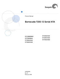 The seagate barracuda 7200.12 st31000528as, with its formatted capacity of 931gb, is a good example of this. Seagate Barracuda 7200 12 St3320418as Product Manual Pdf Download Manualslib