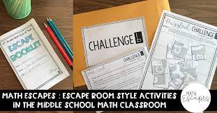 Math Escapes Escape Room Style Activities In The Middle School Math Classroom Middle School Math Middle School Math Classroom Math Classroom