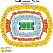 Giants Seating Chart Football Metlife Stadium Section 133