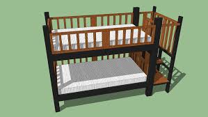 Toddler bed comparison classic stork craft big oshi orbelle davinci delta corvette baby relax kidkraft athena color best toddler bed. Bunk Bed W Steps 3d Warehouse