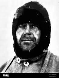 Captain Robert Scott Explorer seen here in the Antarctic Circa 1911 Stock  Photo