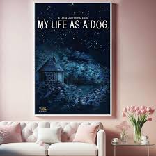 My Life as a Dog Movie Poster, Top Canvas Cloth Poster, Pop Home Wall Arts,  Unique Gift - Etsy