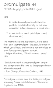Promulgate Words Definitions Vocabulary Declare Publish Proclaim Word Definitions Cool Words Wonderful Words
