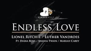 Endless Love Lionel Ritchie Diana Ross Piano Karaoke Instrumental Cover With Lyrics Youtube