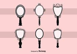 Free Vector Vintage Hand Mirror Hand Mirror Mirror Tattoos Vintage Mirror Tattoo