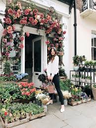 Floral Facades To Instagram In London Flower Cafe Flower Shop Design Flower Shop