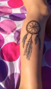My Dream Catcher Tattoo On My Calf In Love Tattoos Dream Catcher Ankle Tattoo